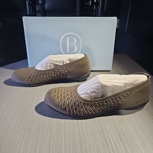 Bzees For Life Stride Khloe Green Washable Ballet Flats Women's 7.5M NEW In Box